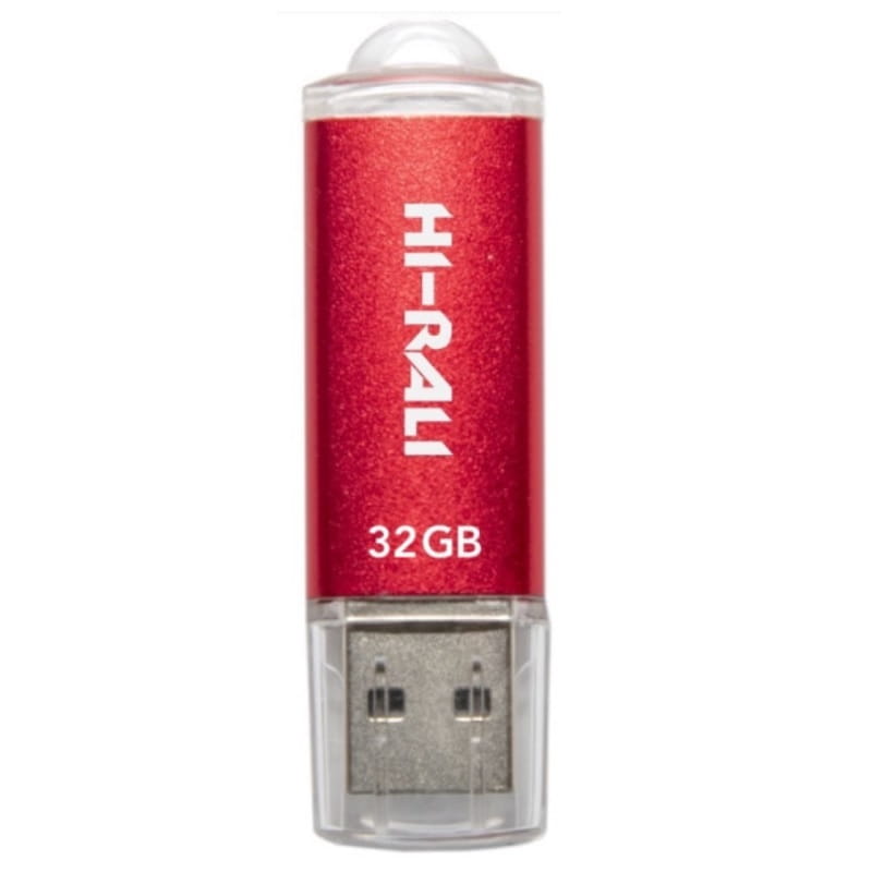 Флеш-накопитель USB 32GB Hi-Rali Rocket Series Red (HI-32GBVCRD)