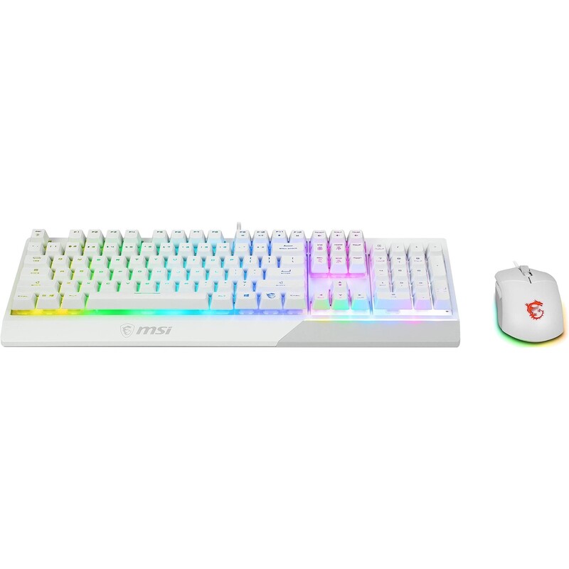 Комплект (клавіатура, миша) MSI Vigor GK30 Combo UA White