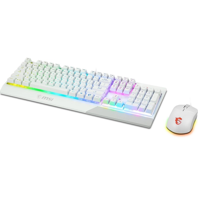 Комплект (клавіатура, миша) MSI Vigor GK30 Combo UA White
