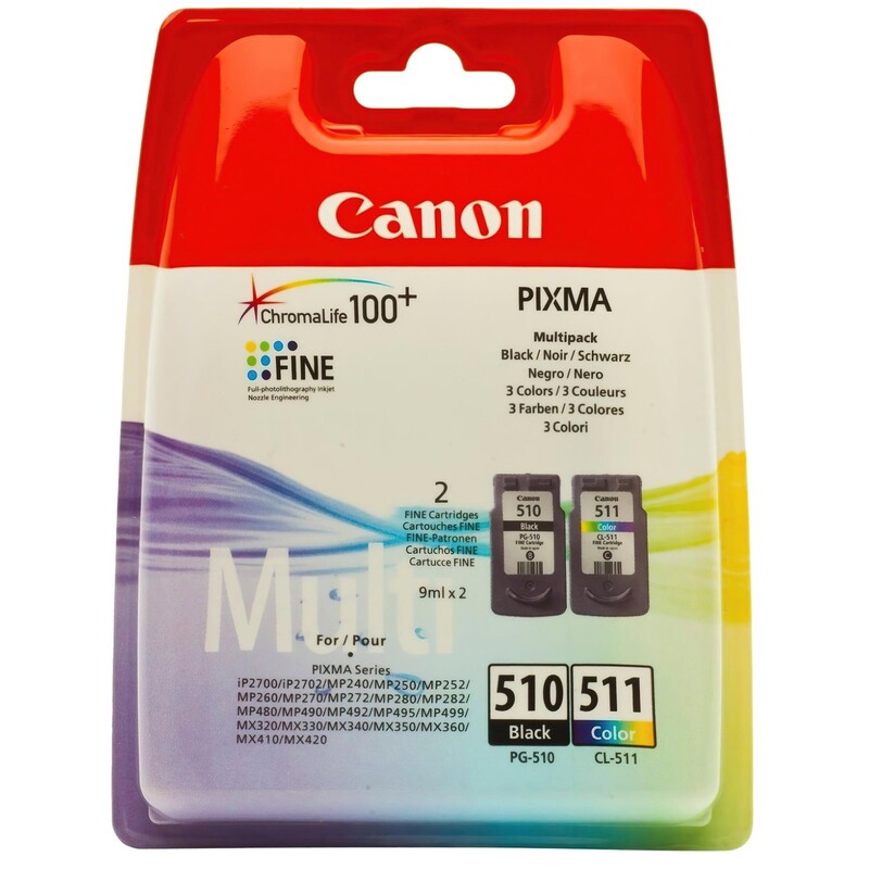 Картридж Canon (PG-510/CL-511) Pixma MP240/250/260/270/272/280/MX320/330 Multipack (2970B010)