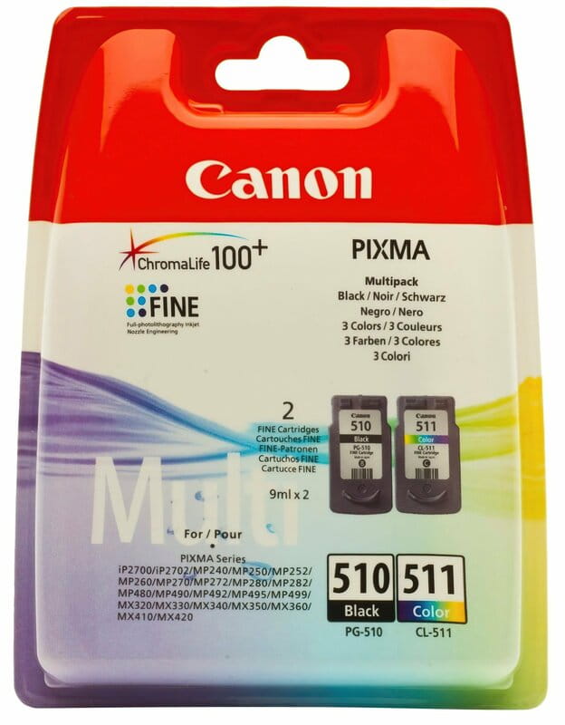 Картридж CANON (PG-510/CL-511) Pixma MP240/250/260/270/272/280/MX320/330 Multipack (2970B010)