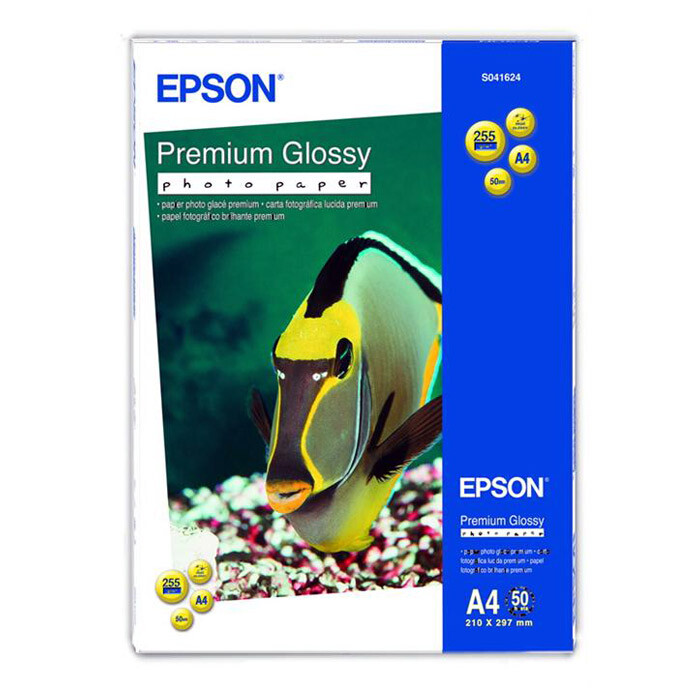 Фотобумага EPSON Premium Glossy Photo Paper глянцевая 255г/м2 A4 50л (C13S041624)