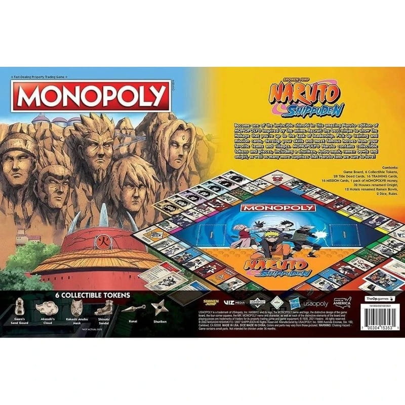 Настольная игра Winning Moves Naruto Shippuden Monopoly (WM00167-EN1-6)