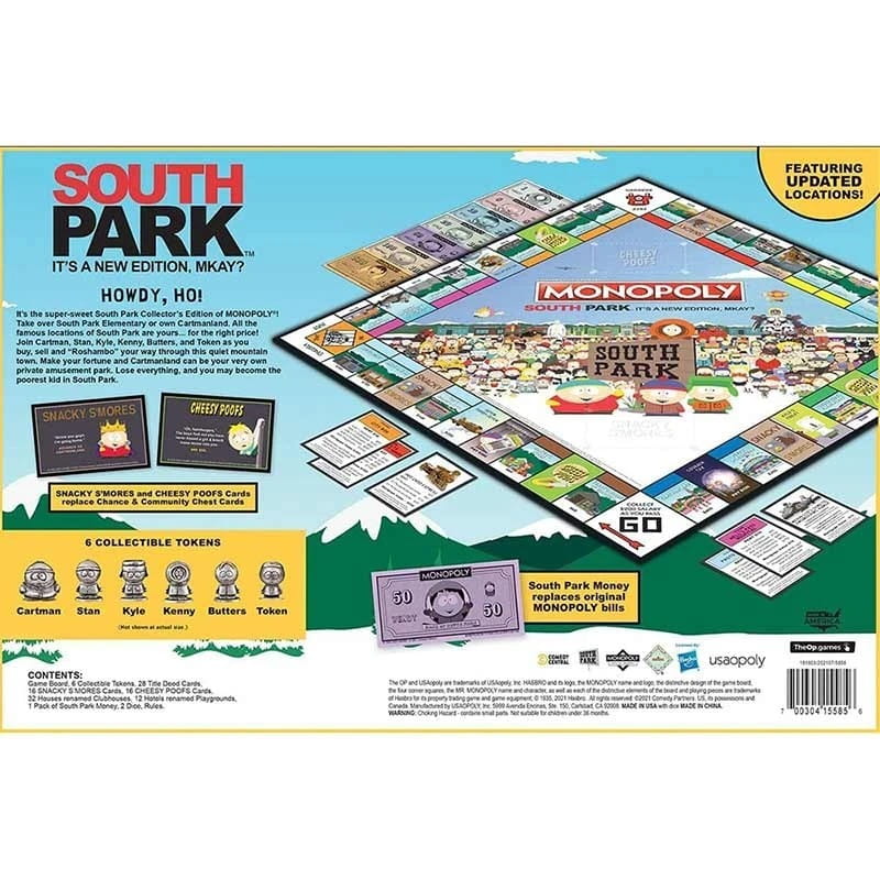 Настольная игра Winning Moves South Park Monopoly (WM01956-EN1-6)