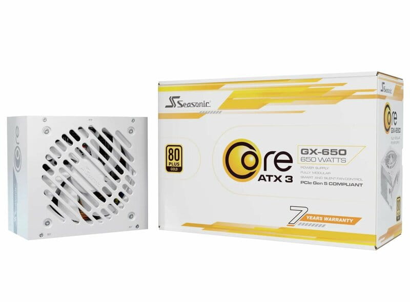 Блок живлення Seasonic Core GX 650W ATX 3.1 (CORE GX-650-ATX31-WHITE)
