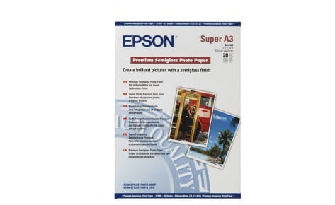 Фотобумага EPSON Premium Semiglossy Photo Paper полуглянцевая 260г/м2 A3+ 20л (C13S041328)