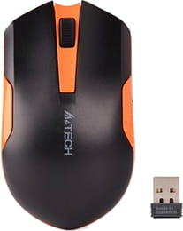 Миша бездротова A4Tech G3-200N Black/Orange USB V-Track