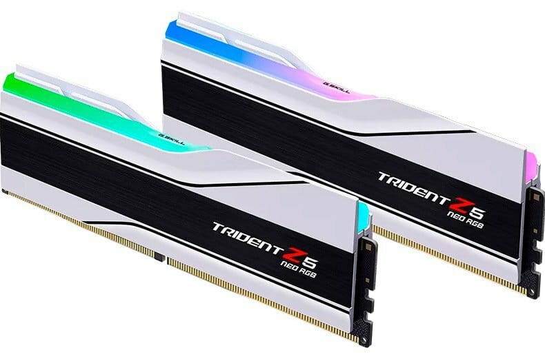 Модуль памяти DDR5 2x48GB/6000 G.Skill Trident Z5 Neo RGB White (F5-6000J3036F48GX2-TZ5NRW)