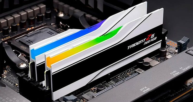 Модуль памяти DDR5 2x48GB/6000 G.Skill Trident Z5 Neo RGB White (F5-6000J3036F48GX2-TZ5NRW)