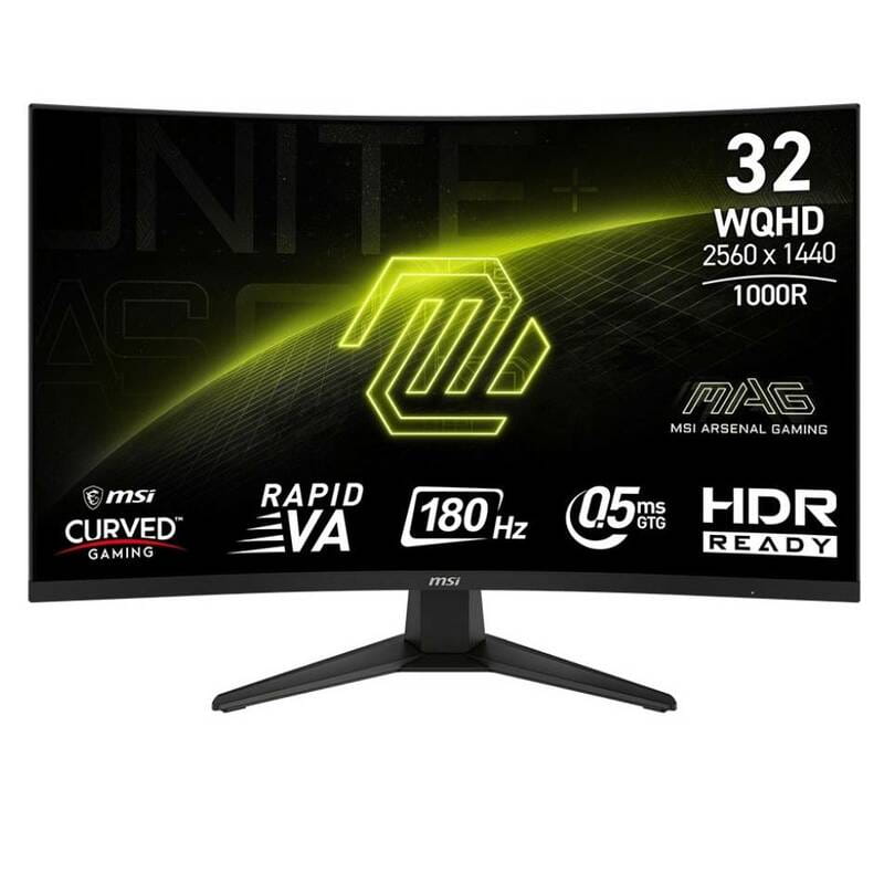 Монитор MSI 31.5" MAG 325CQF VA Black Curved 180Hz