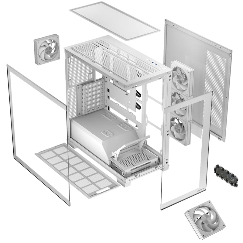 Корпус ModeCom Volcano Stellar ARGB White (AT-STELLAR-5F-ARGB-20)