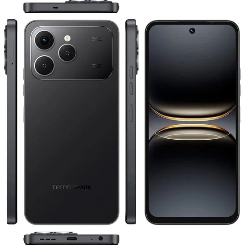 Смартфон Tecno Spark 40 (KM5n) 8/256GB Ink Black (4894947091551)