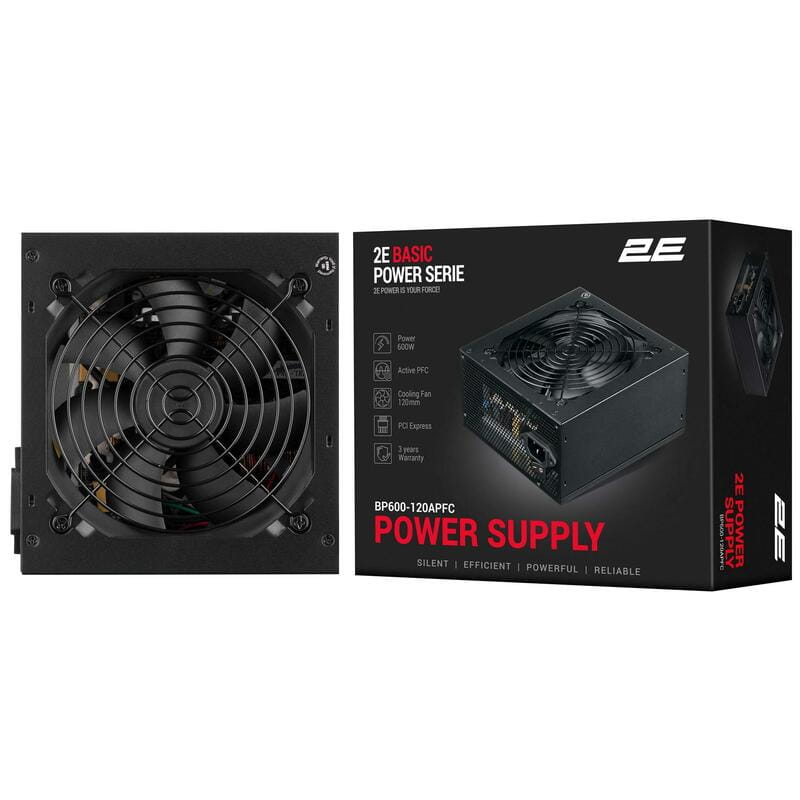 Блок живлення 2E Basic Power (2E-BP600-120APFC) 600W