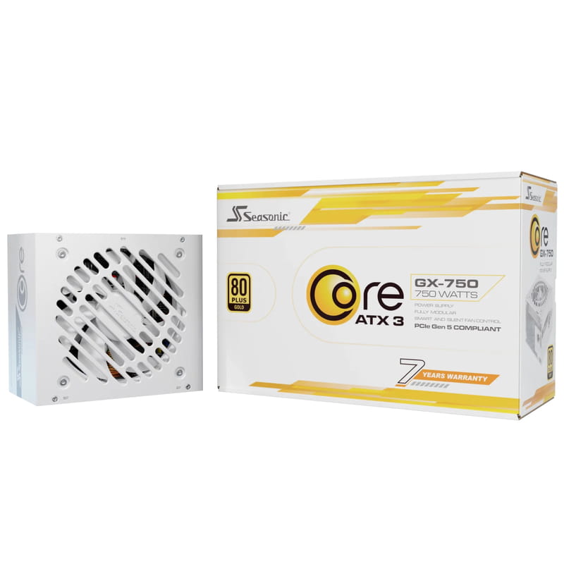 Блок живлення Seasonic Core GX 750W ATX 3.1 (CORE GX-750-ATX31-WHITE)