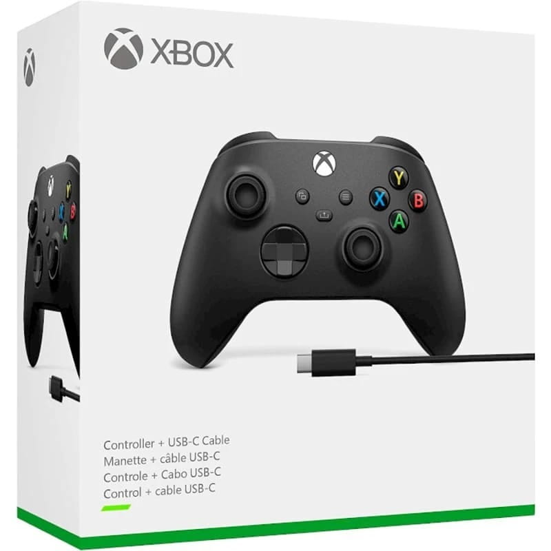 Геймпад Microsoft Xbox Wireless Controller Black + USB Type-C (1V8-00002)