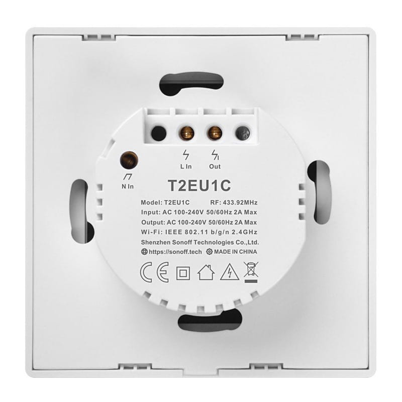 Умный выключатель Sonoff T2EU1C-TX