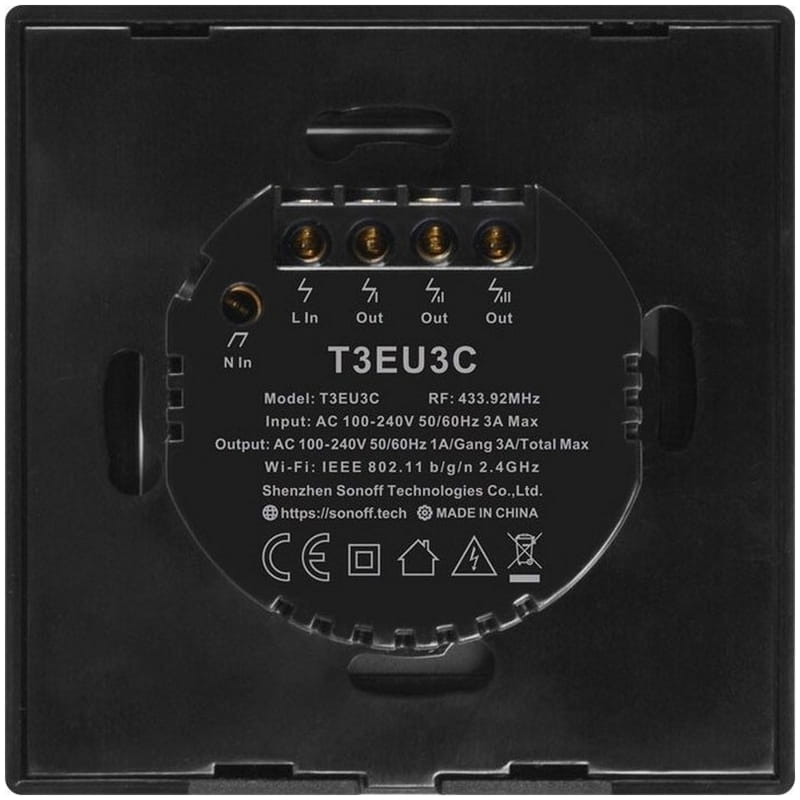 Умный выключатель Sonoff T3EU3C-TX