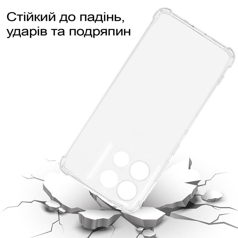 Чохол-накладка BeCover Anti-Shock для Motorola Moto G86 Clear (713803)