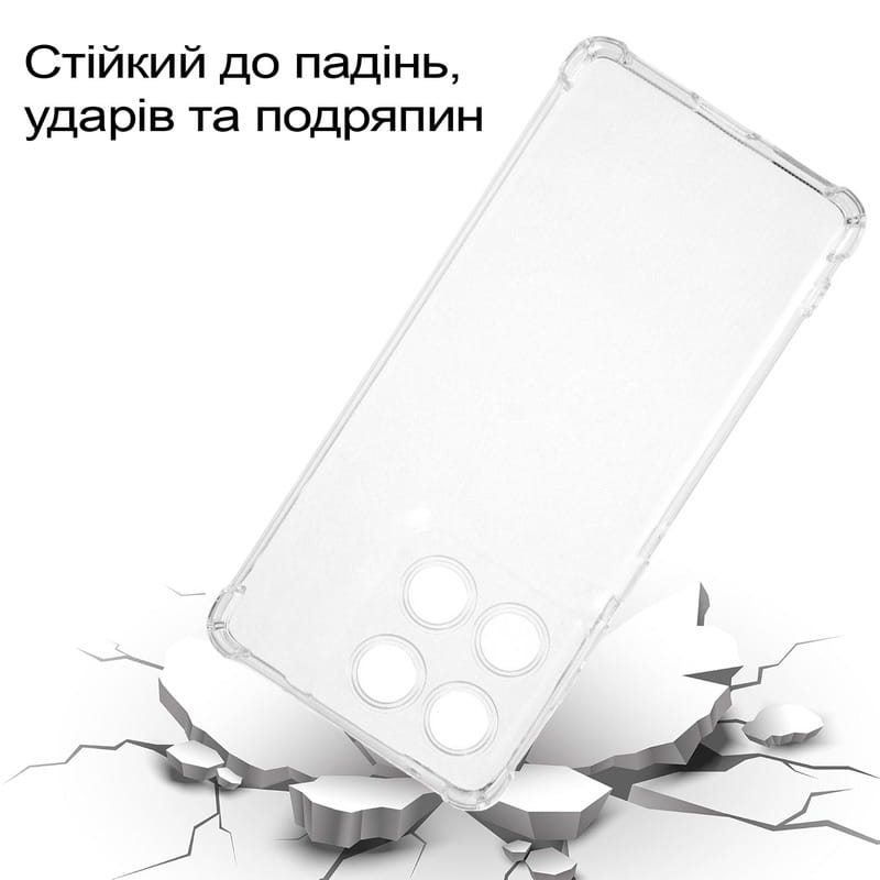 Чохол-накладка BeCover Anti-Shock для Motorola Edge 60 Clear (713804)
