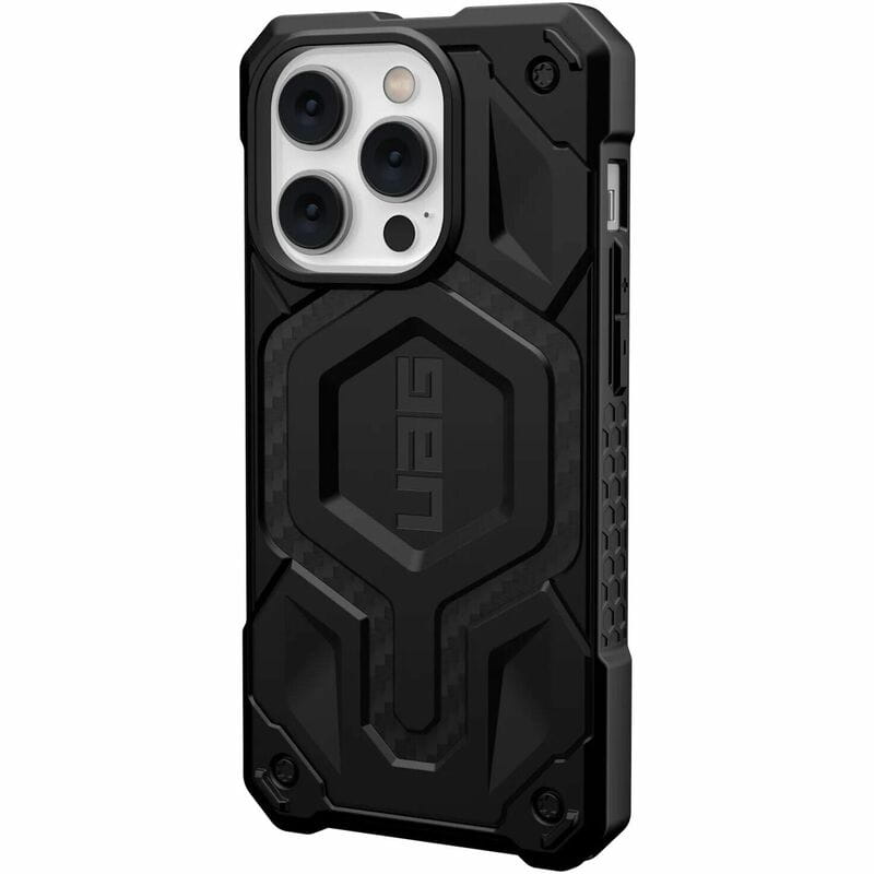 Чeхол-накладка Urban Armor Gear Monarch Pro with MagSafe для Apple iPhone 14 Pro Carbon Fiber (114030114242)