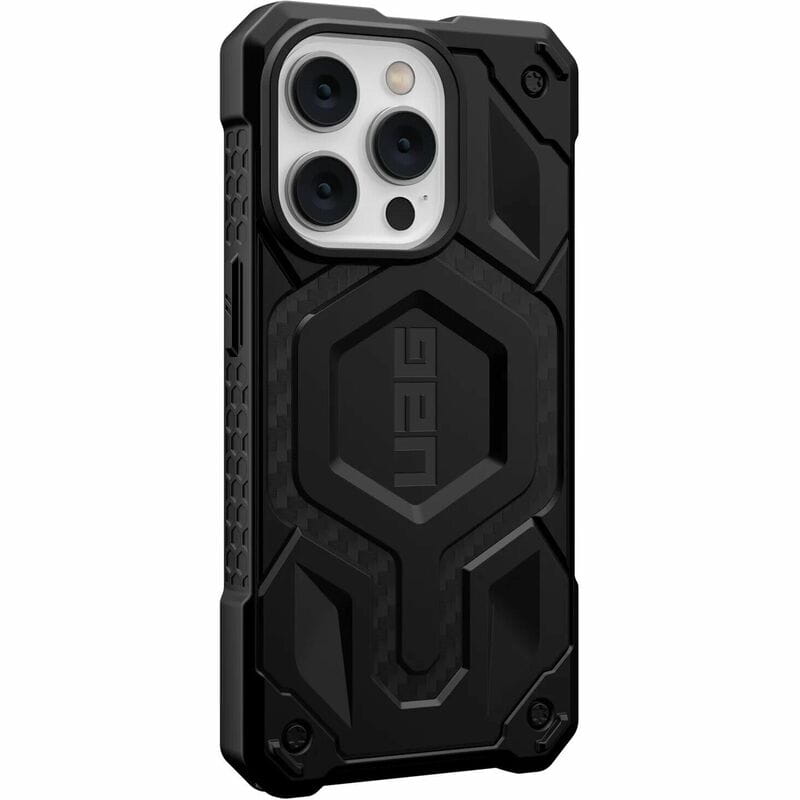 Чeхол-накладка Urban Armor Gear Monarch Pro with MagSafe для Apple iPhone 14 Pro Carbon Fiber (114030114242)