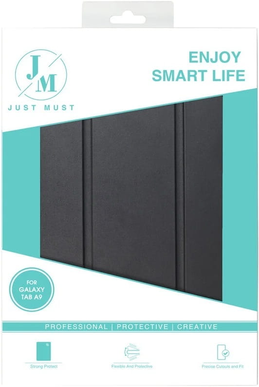Чохол-книжка Just Must Skin Shock для Samsung Galaxy Tab A9 SM-X110/SM-X115 Black (6973297909650)