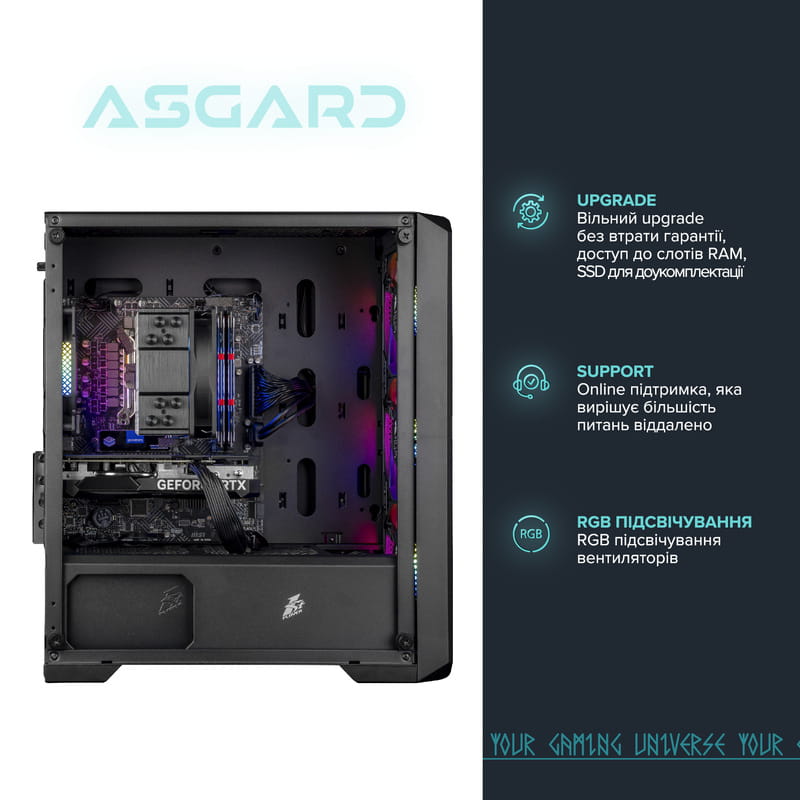 Персональний комп`ютер ASGARD Windows 11 Home (A84F.32.S10.56.6796W)