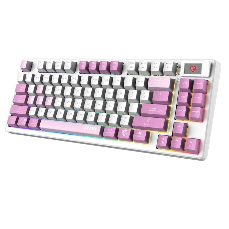 Клавиатура беспроводная MSI Forge GK600 TKL Wireless Violet