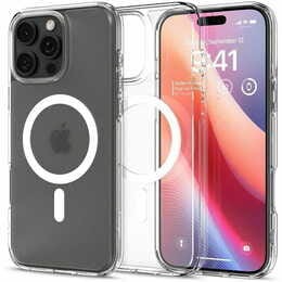 Чохол-накладка Spigen Ultra Hybrid with MagFit для Apple iPhone 16 Pro Max Frost Clear (ACS08002)