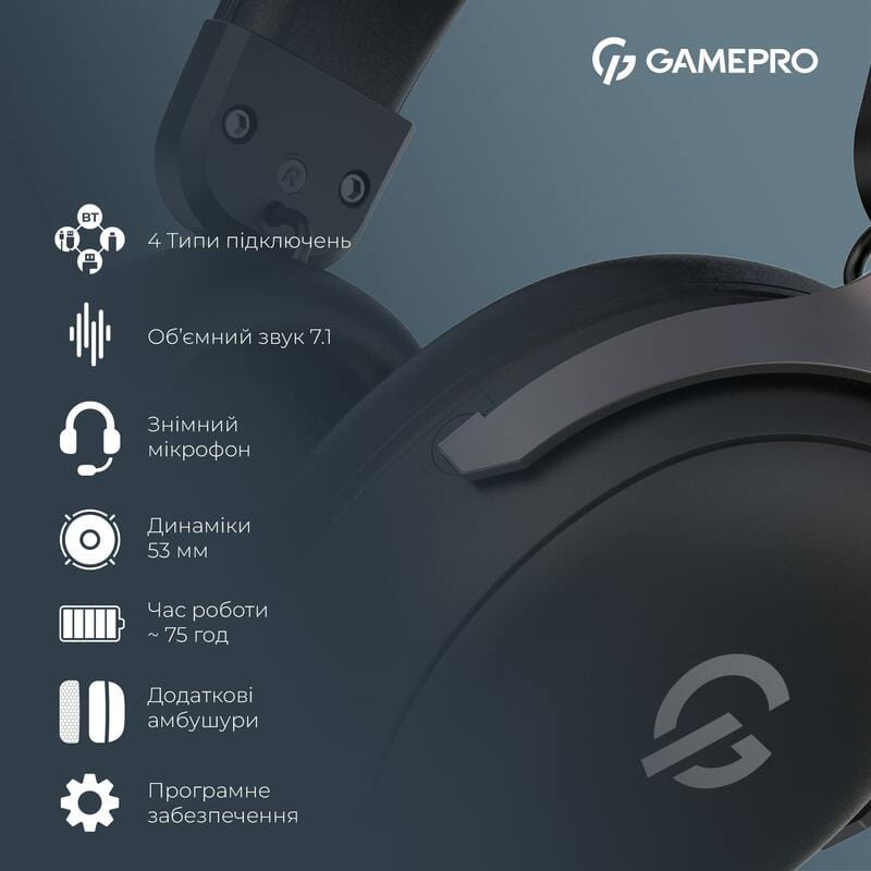 Гарнитура GamePro Asgard Freya Pro Black (HSW201B)