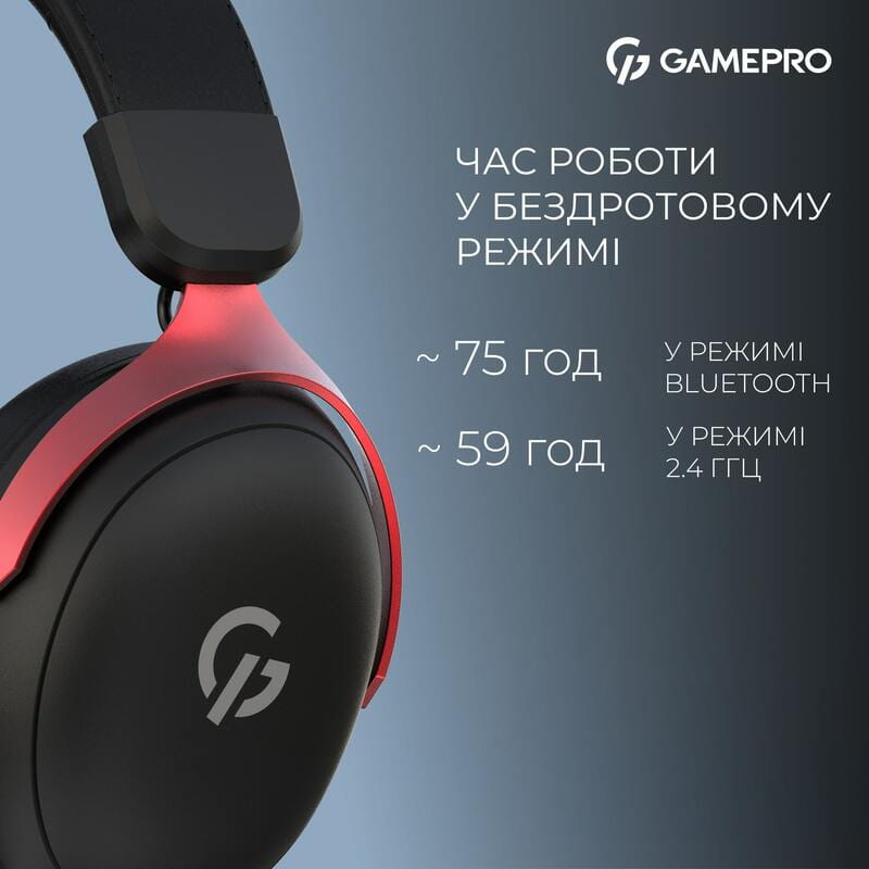 Гарнітура GamePro Asgard Freya Pro Black-Red (HSW201BR)