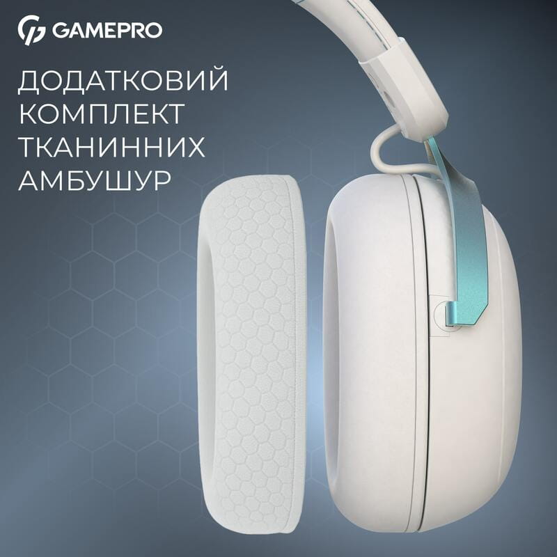 Гарнитура GamePro Asgard Freya Pro White-Blue (HSW201WB)