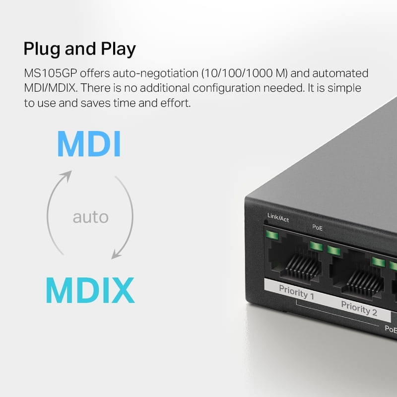 Комутатор Mercusys MS105GP