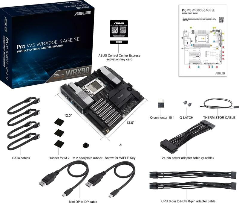 Материнская плата Asus Pro WS WRX90E-SAGE SE Socket TR5