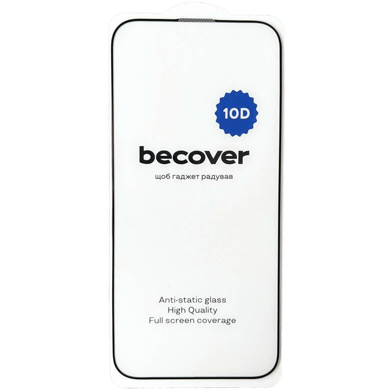 Захисне скло BeCover 10D для Apple iPhone 16E Black (713235)
