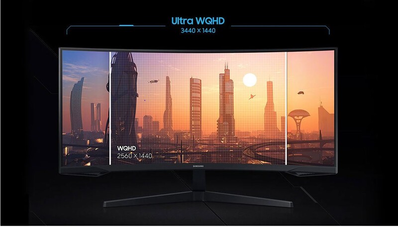 Монiтор Samsung 34" Odyssey G5 (LC34G55TWWIXUA) VA Black Curved