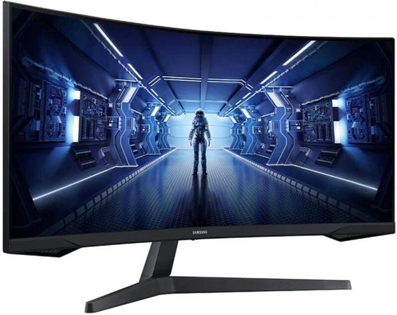 Монiтор Samsung 34" Odyssey G5 (LC34G55TWWIXUA) VA Black Curved
