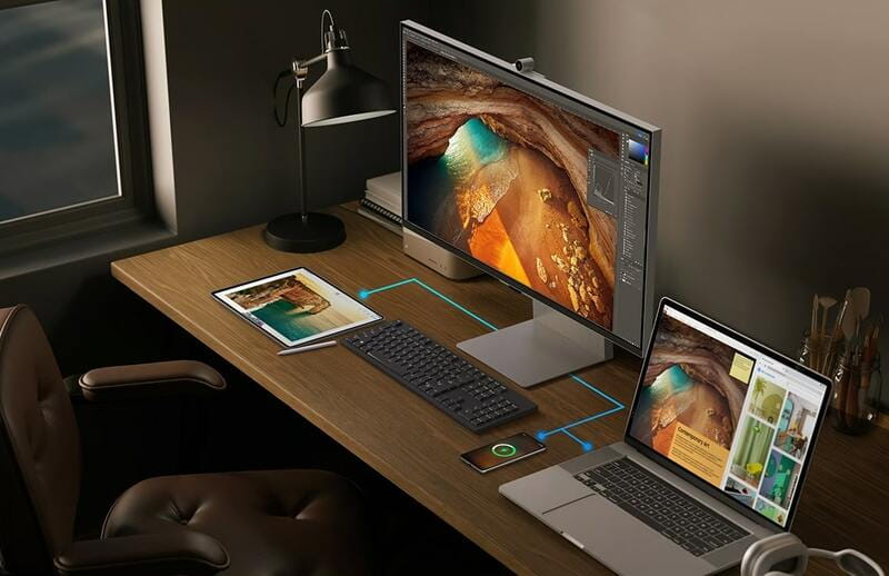 Монiтор Samsung 27" ViewFinity S90PC Silver (LS27C902PAZXUA) IPS