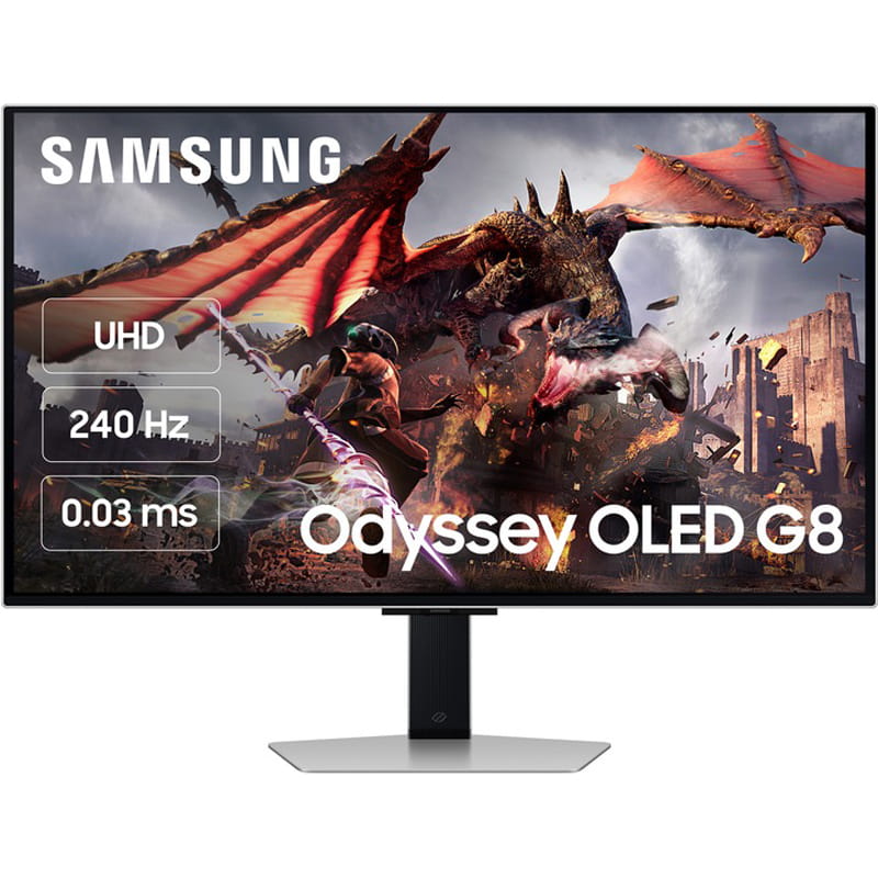 Монитор Samsung 32" Odyssey G80SD (LS32DG800SZXUA) OLED Black Curved 240Hz