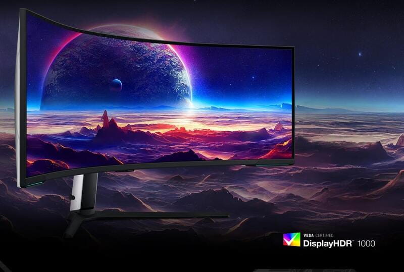 Монитор Samsung 57" Odyssey Neo G9 G95NC (LS57CG952NZXUA) Black/White Curved VA 240Hz