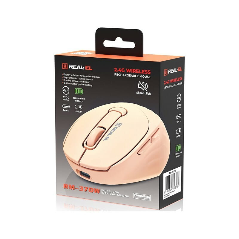 Мышь беспроводная REAL-EL RM-370W