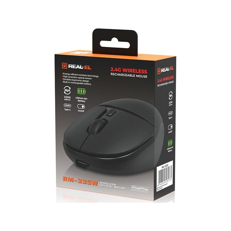 Мышь беспроводная REAL-EL RM-335W