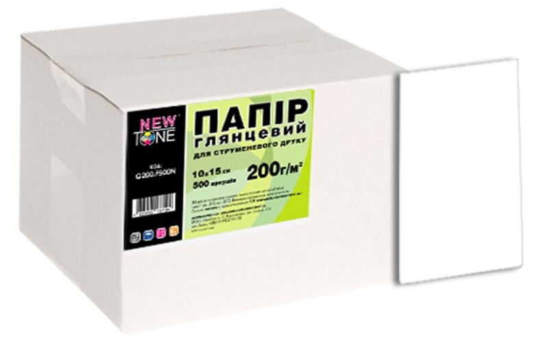 Фотобумага NewTone глянцевая 200г/м2 10х15см 500л (G200.F500N)