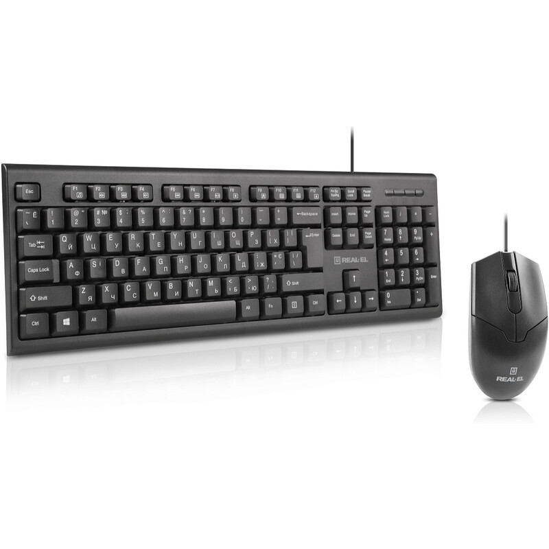 Комплект (клавіатура, миша) REAL-EL Kit 511 Black