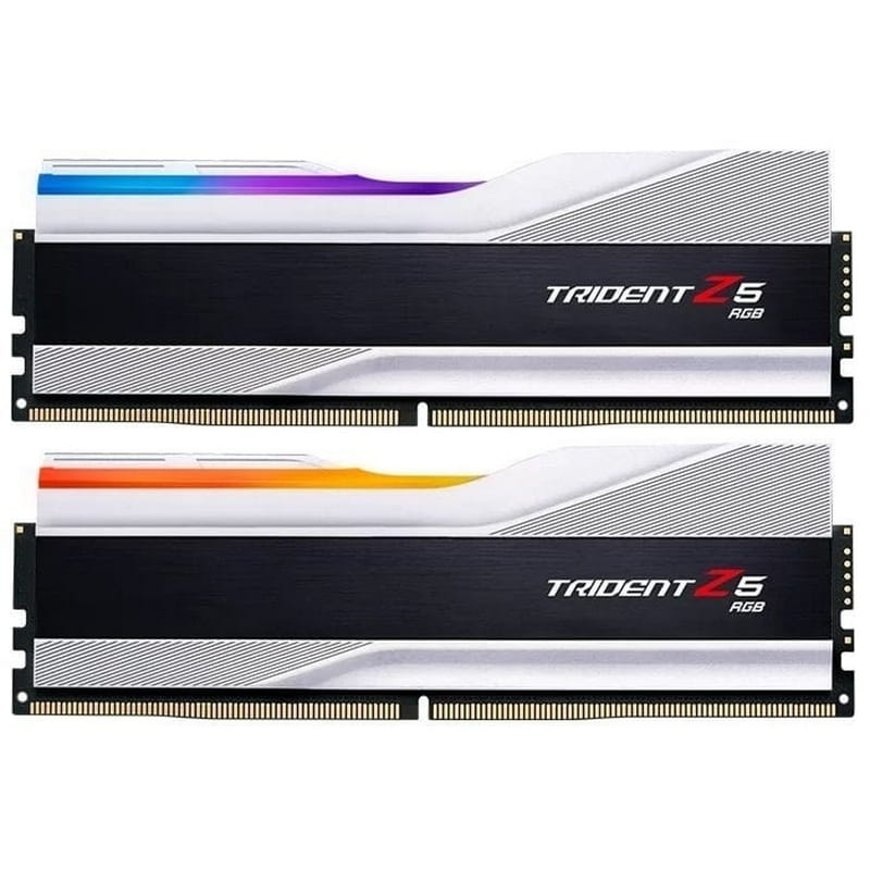 Модуль памяти DDR5 2x32GB/6000 G.Skill Trident Z5 RGB Silver (F5-6000J3636F32GX2-TZ5RW)