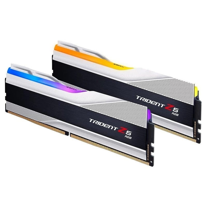 Модуль памяти DDR5 2x32GB/6000 G.Skill Trident Z5 RGB Silver (F5-6000J3636F32GX2-TZ5RW)