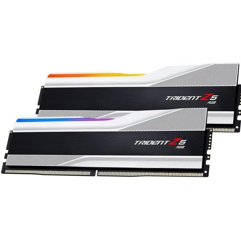 Модуль памяти DDR5 2x32GB/6000 G.Skill Trident Z5 RGB Silver (F5-6000J3636F32GX2-TZ5RW)