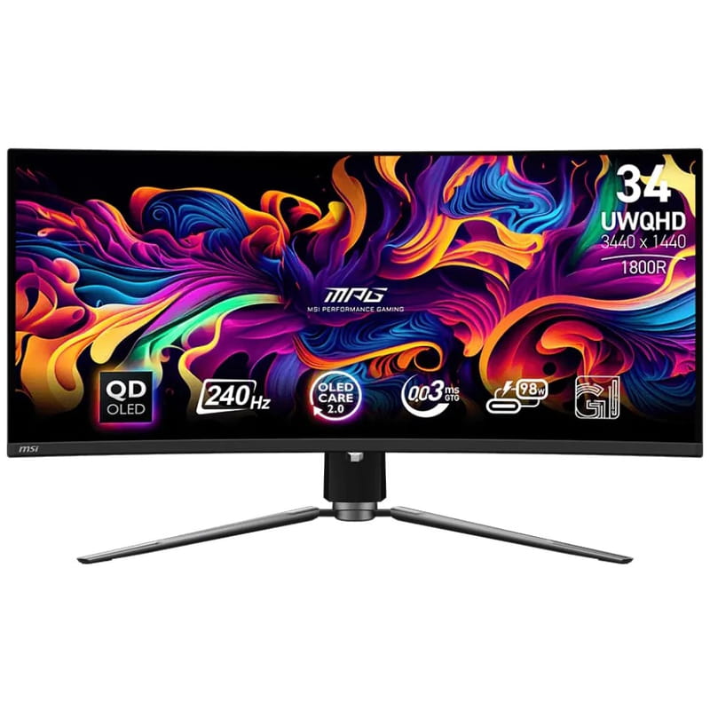 Монітор MSI 34.18" MPG 341CQPX QD-OLED Black Curved 240Hz