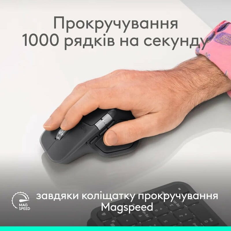 Мышь Bluetooth Logitech MX Master 4 Graphite (910-007562)