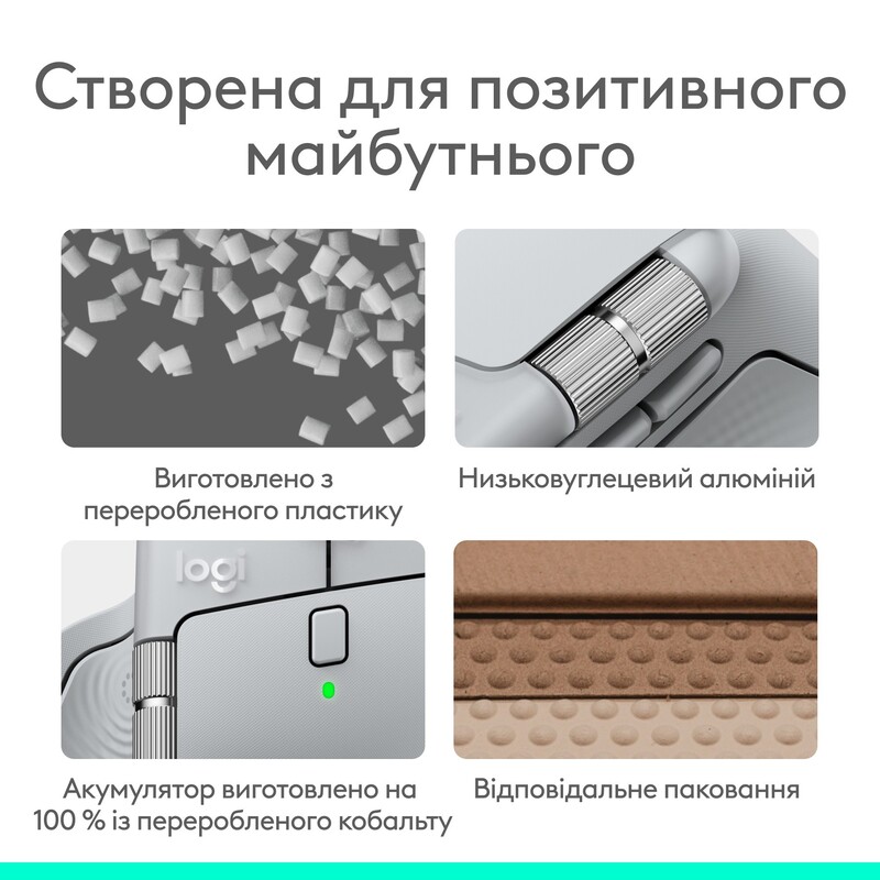 Миша бездротова Logitech MX Master 4 Pale Gray (910-007563)